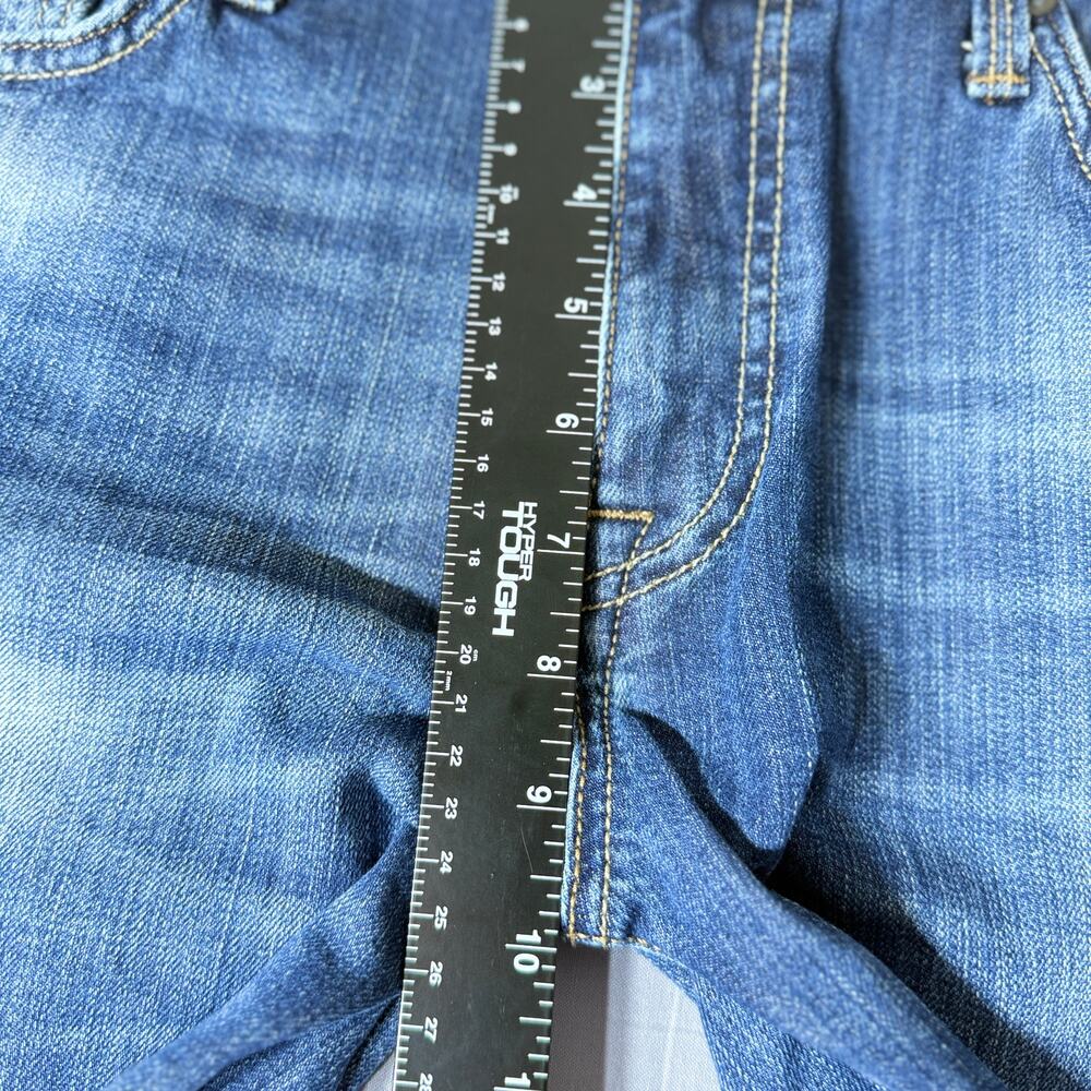 Mavi Josh Mens Denim Shorts Size 33 Raw Hem Distressed Medium Wash Cut Off - Picture 4 of 8